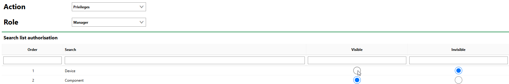search-list-authorization-maintenance